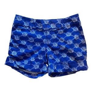 Lilly Pulitzer Palm Beach Fit Rope Knot Print Blue Shorts Size‎ 4